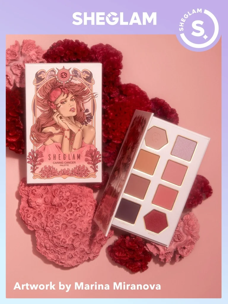 SHEINのコスメshlegram8色入りアイシャドウパレット