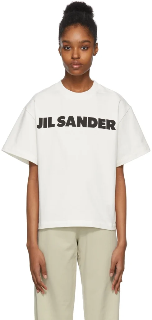 ジルサンダーのロゴTシャツ